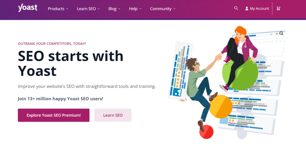 Yoast SEO Homepage.