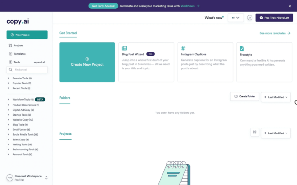 Copy.ai Project Templates