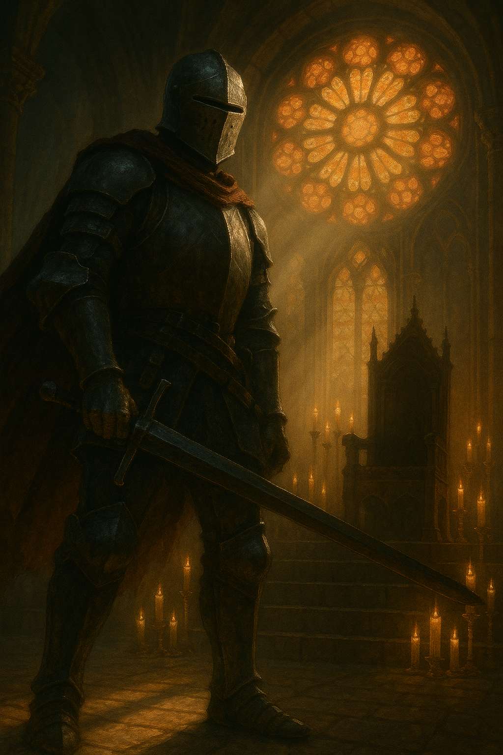 Detailed knight scene example